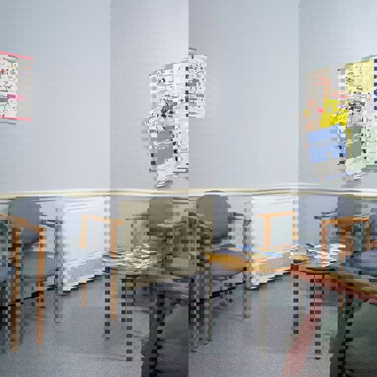 waiting room in a hospital